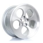 BOLA B5 18x9.5 ET40-45 5x108 SILVER BRUSHED POLISHED FACE