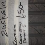 245/45/19 CONTINENTAL CONTI SPORT 5 - 6mm