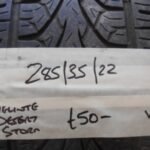 285/35/22 DELINTE DESERT STORM TYRE