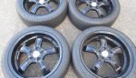 18" GENUINE VOLKSWAGEN T5 / T6 DAKAR ALLOY WHEELS / NEW TYRES - Image 3