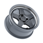 Kansei KNP 15x7 ET25 4x100 Gunmetal w/Machined Lip