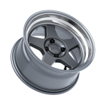 Kansei KNP 15x8 ET0 4x100 Gunmetal w/Machined Lip