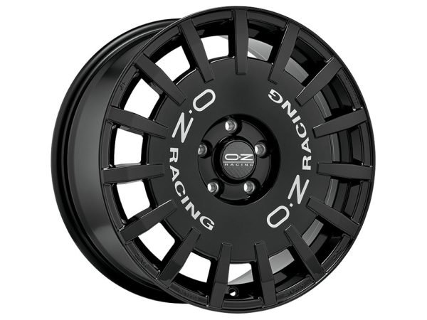 OZ Racing RALLY RACING 17x7 ET37 4x100 GLOSS BLACK - Image 1