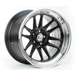Cosmis XT-206R 17x9 ET5 5x114.3 Black w/Machined Lip