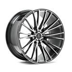 AXE CF2 22x10.5 ET38 5x118 GLOSS BLACK & POLISHED