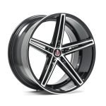 AXE EX14 19x8.5 ET40 5x130 GLOSS BLACK & POLISHED