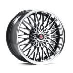 AXE EX3 17x7.5 ET35 4x108 GLOSS BLACK & POLISHED