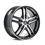 AXE EX5 17x7.5 ET35 5x120 GLOSS BLACK & POLISHED