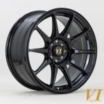 6Performance BDR 17x8.25 ET30 4x100, 4x108 Black