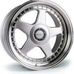 Dare F5 18x8 5x112|5x120 ET40 Silver Polished Lip