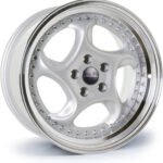 Dare F6 17x8.5 ET40 5x112 Silver Polished Lip