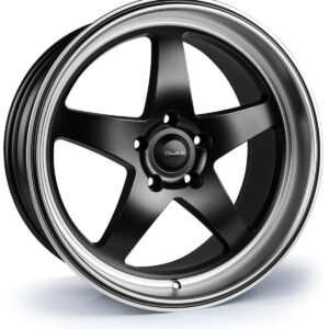 Dare F7 19x8.5 ET35 5x120 Satin Black Polished Lip