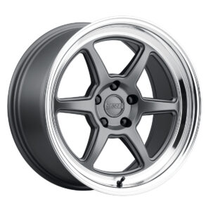 KANSEI Roku 18x9.5 ET38 5x100 Matte Grey w/Machined Lip