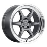 KANSEI Roku 18x9 ET12 5x100 Matte Grey w/Machined Lip