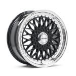 LENSO BSX 15x7 ET20 5x105 GLOSS BLACK & POLISHED