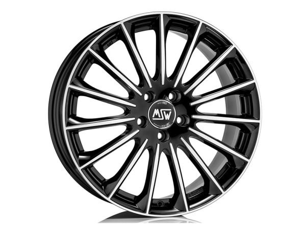 MSW 30 19x8 ET30 5x112 GLOSS BLACK FULL POLISHED - Image 1