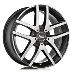 MSW 28 18x7.5 ET48 5x112 MATT BLACK FULL POLISHED