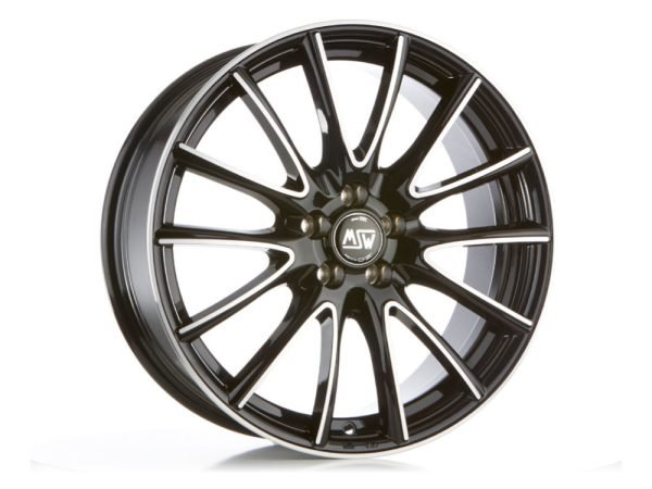 MSW 86 16x6.5 ET37 4x108 GLOSS BLACK FULL POLISHED - Image 1