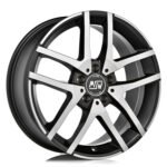 MSW 28 17x7 ET29 5x120 MATT BLACK FULL POLISHED