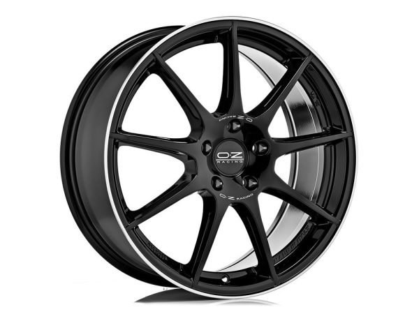 OZ Racing VELOCE GT 18x8 ET45 5x114.3 GLOSS BLACK DIAMOND LIP - Image 1