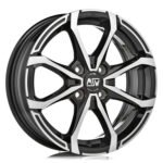 MSW X4 15x5.5 ET42 4x100 GLOSS BLACK FULL POLISHED