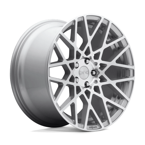 BLQ-R110-19x10-Silver-A1-png.png Rotiform BLQ 18x8.5 ET35 5x100 GLOSS SILVER MACHINED - Image 1