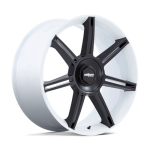 Rotiform FRA 22x12 ET60 5x130 GLOSS WHITE W/ M-BLACK SPOKES