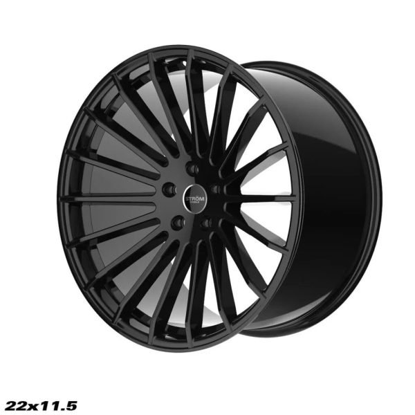 STROM STR4 22x11.5 ET30 5x112 Gloss Black - Image 1