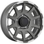 Sparco DAKAR 16x5.5 ET5 5x139.7 MATT DARK GREY LIP POLISHED