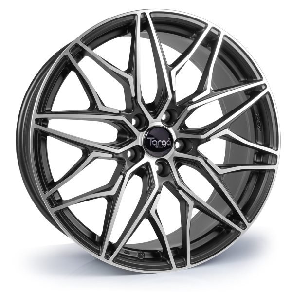 Targa TG6-FF 20x8.5 ET42 5x112 Matt Black / Machined Face - Image 1
