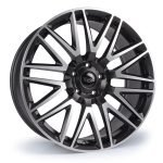 Targa TG7 22x9.5 ET30 5x112 Matt Black / Machine Face