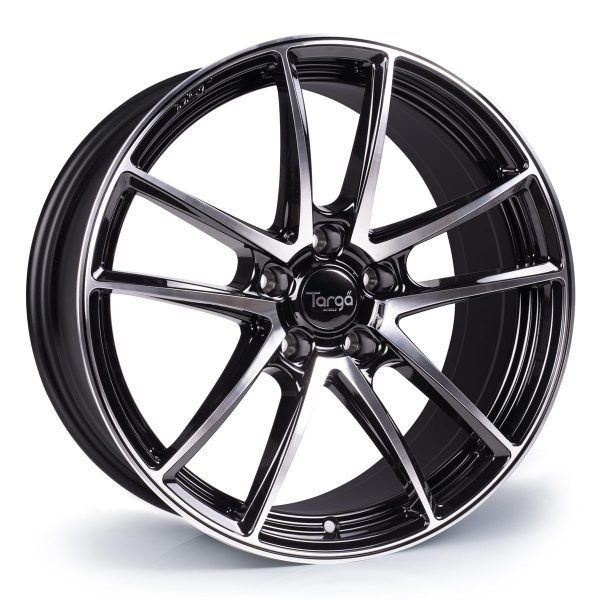 Targa TG5-FF 18x8.5 ET40 5x120 Gloss Black / Polished Face - Image 1