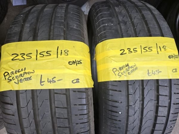 235 / 55 / 18  PIRELLI SCORPION VERDE TYRES -  TWO AVAILABLE - Image 1