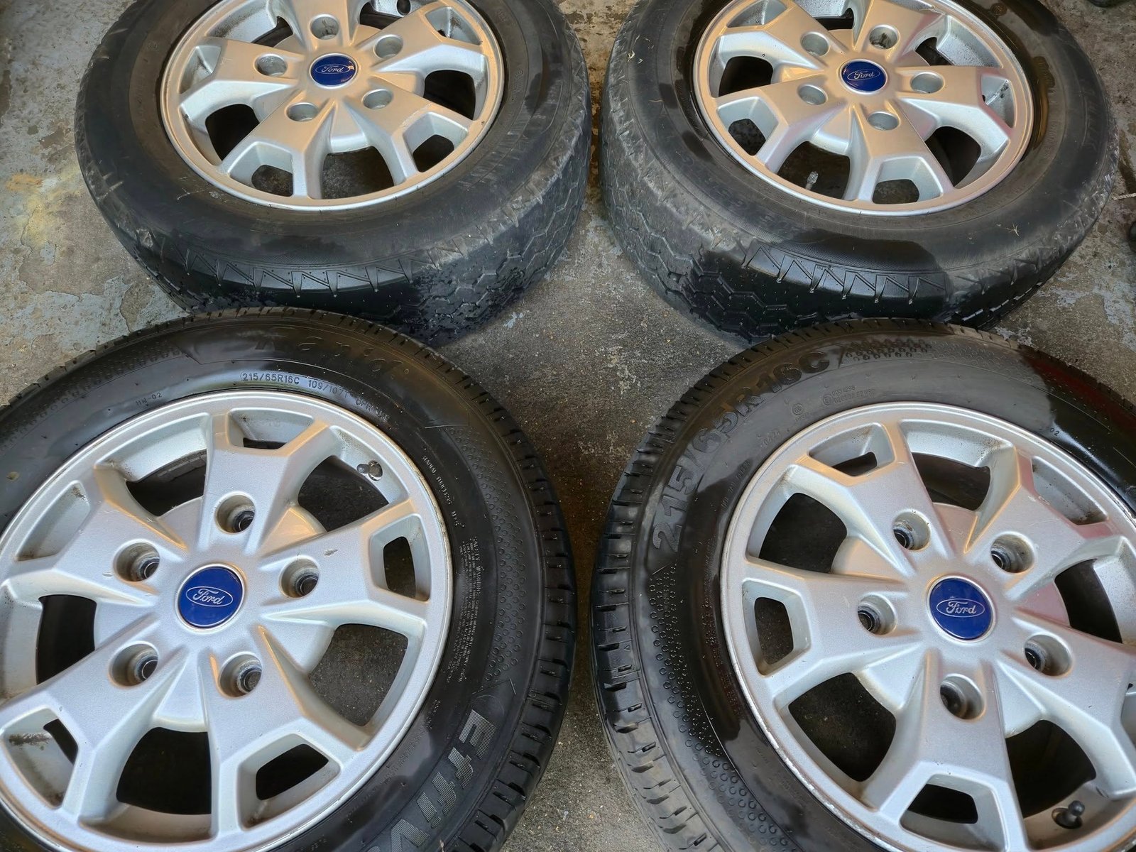 1 16" FORD TRANSIT CUSTOM ALLOY WHEELS / TYRES - 5 X 160 FITMENT - Image 1