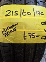215 / 60 / 17C  MICHELIN AGILIS COMMERCIAL TYRE  -  AS NEW
