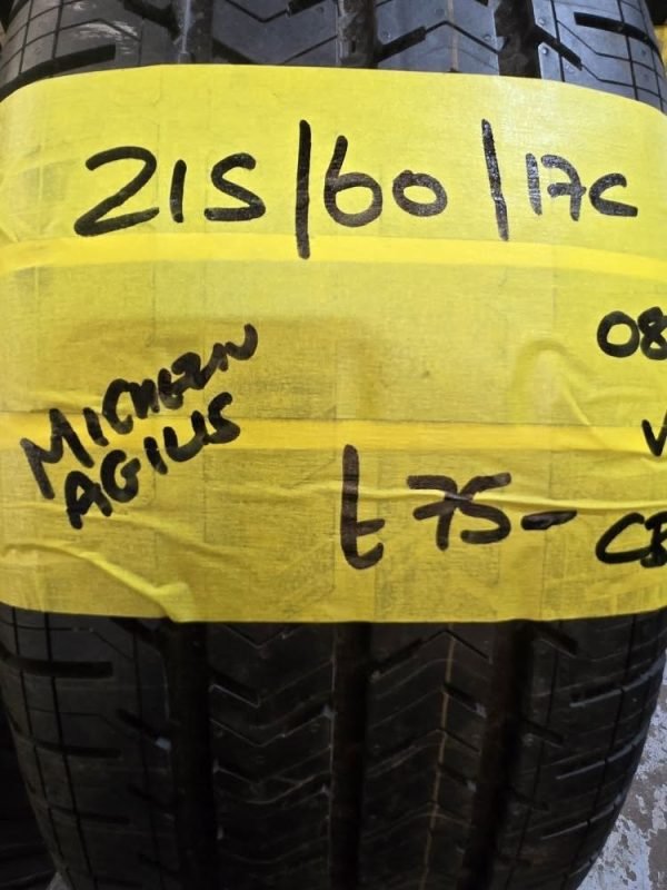 215 / 60 / 17C  MICHELIN AGILIS COMMERCIAL TYRE  -  AS NEW - Image 1