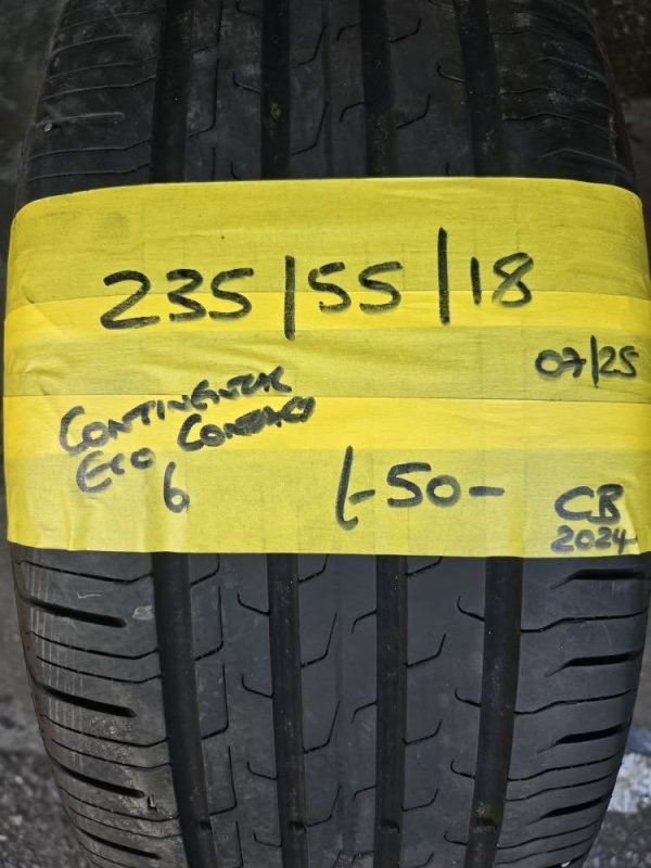 235 / 55 / 18  CONTINENTAL ECO CONTACT 6 TYRE - Image 1