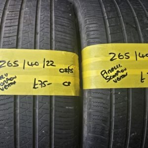 265 / 40 / 22   PIRELLI SCORPION VERDE TYRES - TWO AVAILABLE