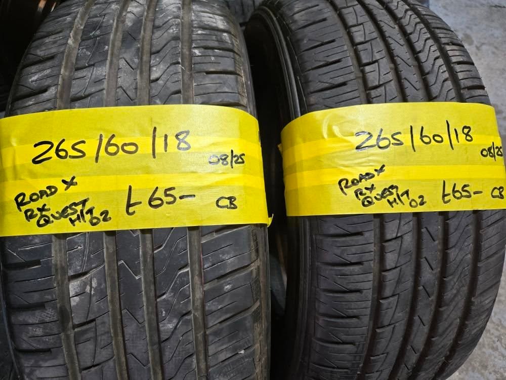 265 60 18 road x 265 / 60 / 18 ROAD X RX QUEST H / T 02 TYRES TWO AVAILABLE - Image 1