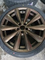 18" GENUINE ALLESSIO  ALLOY WHEELS / NEW TYRES   - 5 X 100 FITMENT   - VOLKSWAGEN / AUDI ETC - Image 3