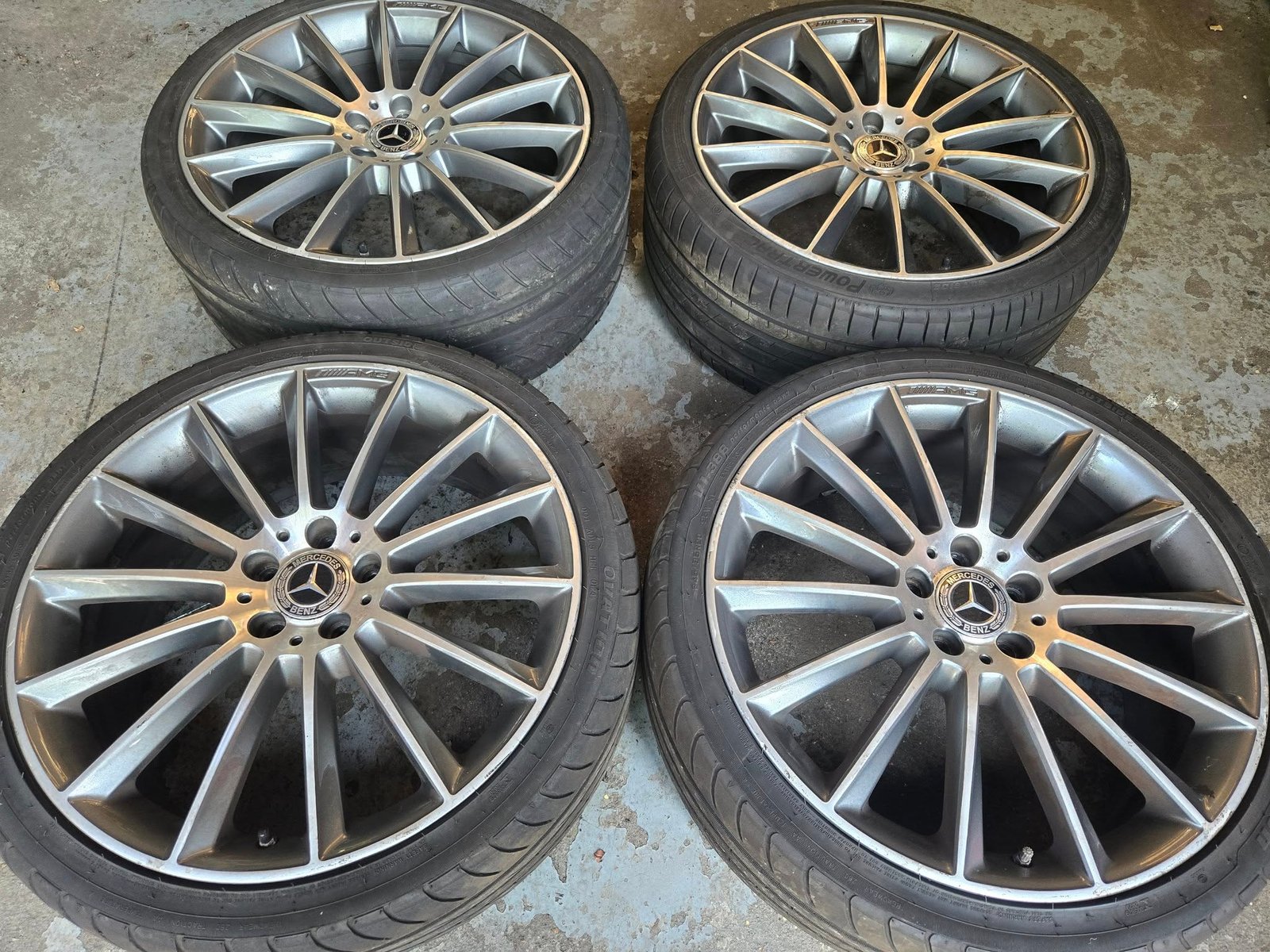 515504410_24304368879257168_1146400258158471776_n 20" GENUINE MERCEDES AMG TURBINE ALLOY WHEELS / TYRES - Image 1