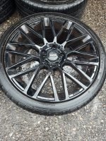 20" MOMO REVENGE ALLOY WHEELS / TYRES -  BLACK -  5 X 120  - VOLKSWAGEN T5 / T6 FITMENT - Image 5