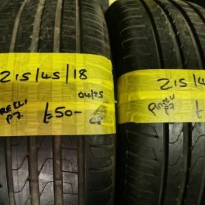 215 / 45 / 18 PIRELLI CINTURATO P7 TYRES TWO AVAILABLE
