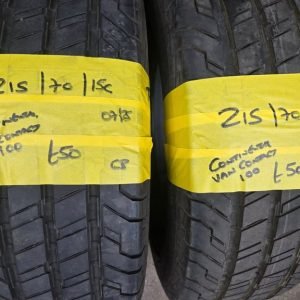 215 / 70 / 15 C CONTINENTAL VAN CONTACT 100 TYRES - TWO AVAILABLE