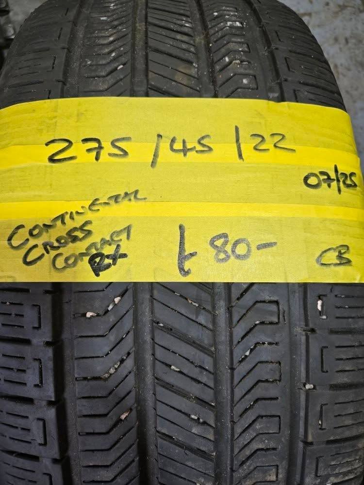 275 / 45 / 22 CONTINENTAL CROSS CONTACT RX TYRE - FITTING AVAILABLE