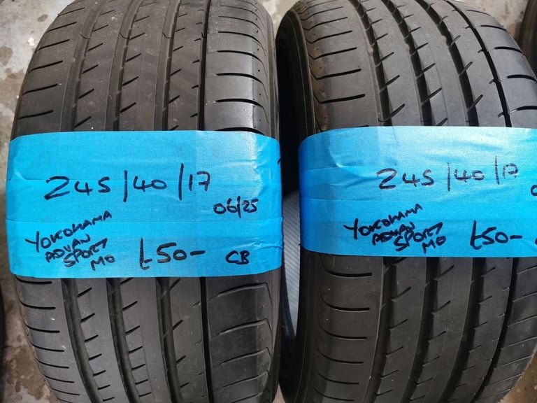 245 / 40 / 17 YOKOHAMA ADVAN SPORT TYRES - TWO AVAILABLE - FITTING AVAILABLE