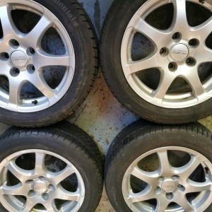 16" GENUINE ANZIO WHEELS - BMW FITMEWNT - WITH AS NEW 195 / 55 / 16 TYRES
