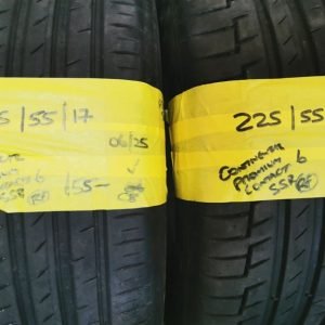 225 / 55 / 17 CONTINENTAL PREMIUM CONTACT 6 SSR RUNFLAT TYRES - TWO AVAILABLE