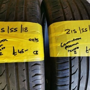 215 / 55 / 18 CONTINENTAL PREMIUM CONTACT 2 TYRES - TWO AVAILABLE