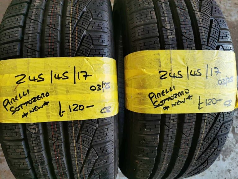 image-155.jpeg 245 / 45 / 17 PIRELLI SOTTOZERO TYRES - NEW - TWO AVAILABLE - Image 1